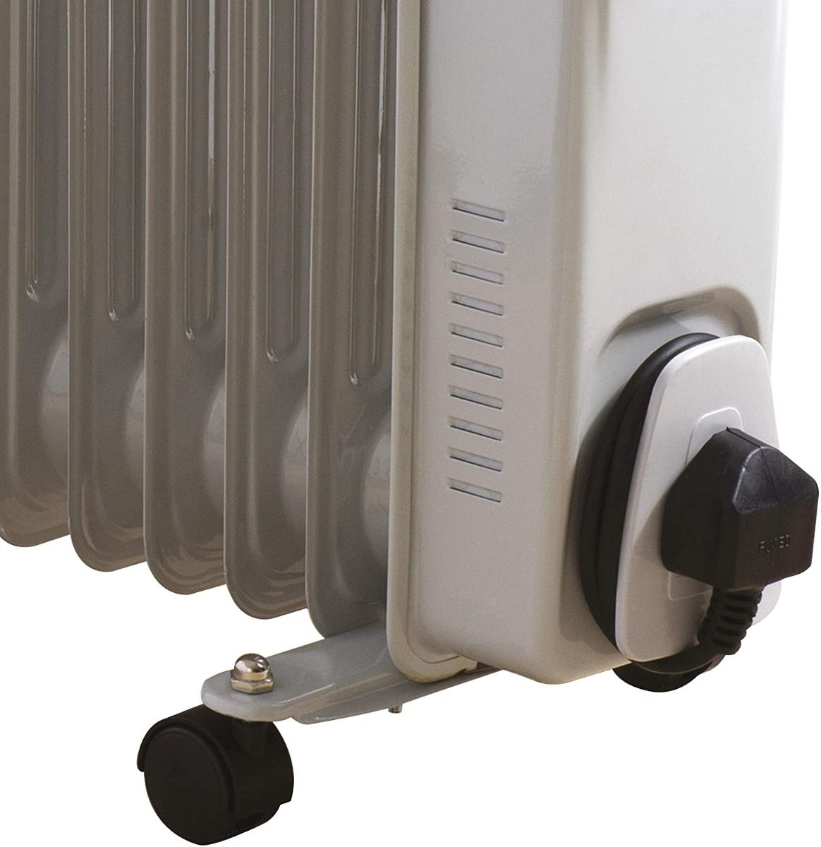DAEWOO HEA1141 Portable Oil Filled Radiator with Thermostat 2000w Heater White- NEW