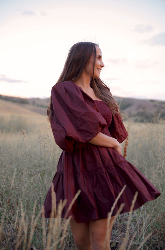 Belinda Smocked Puff Sleeve Dress