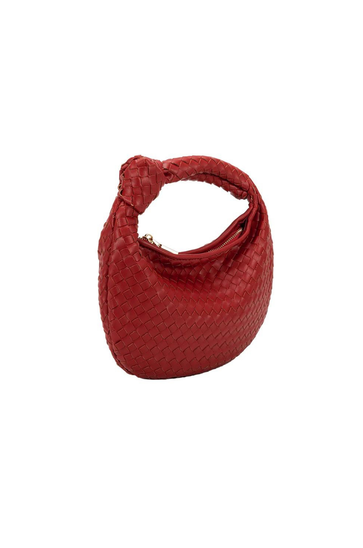 Drew Red Small Woven Bag