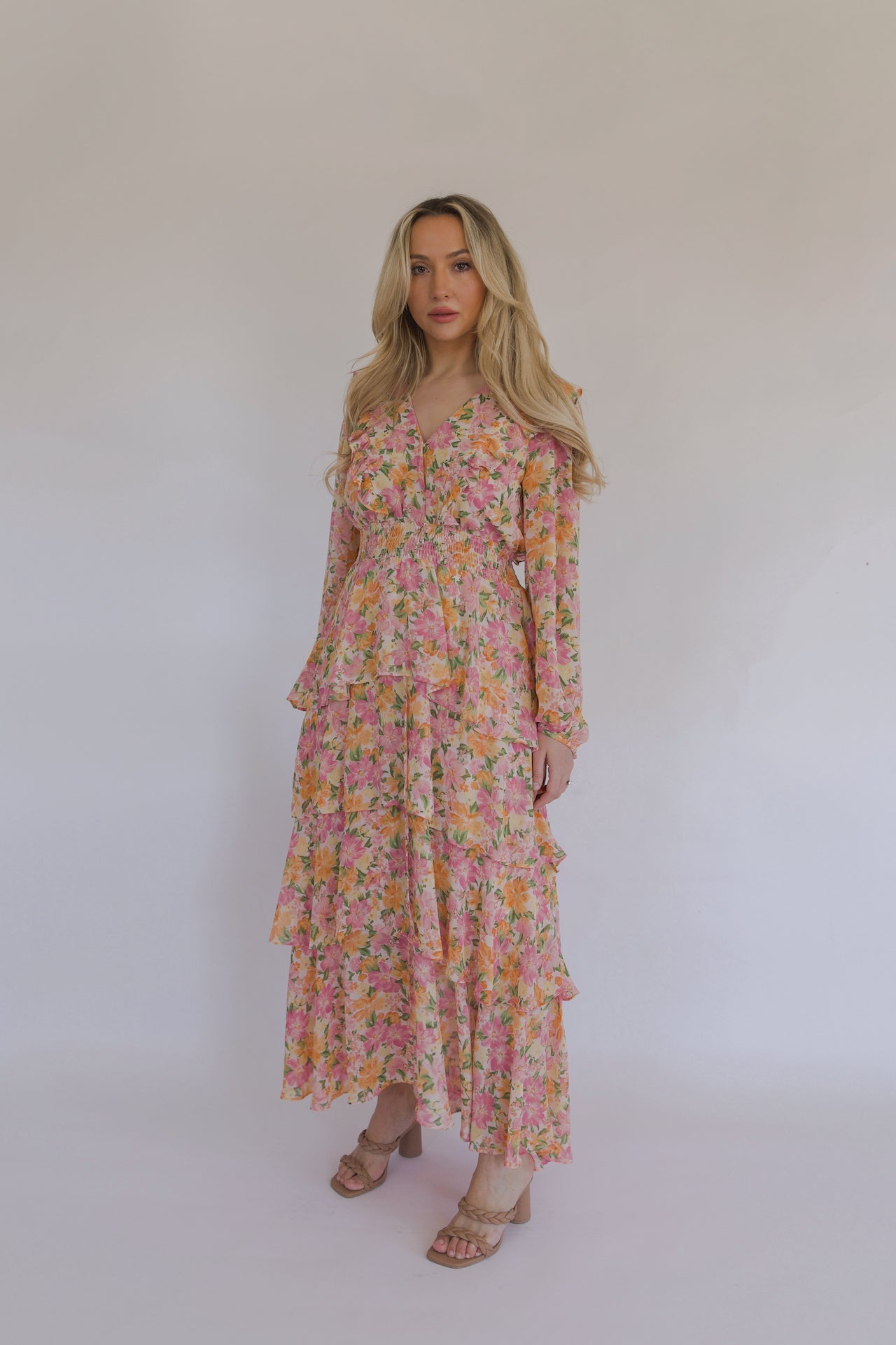 Matilde Floral Ruffle Maxi Dress