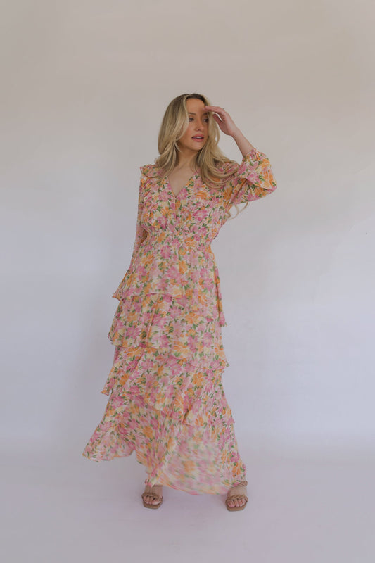 Matilde Floral Ruffle Maxi Dress