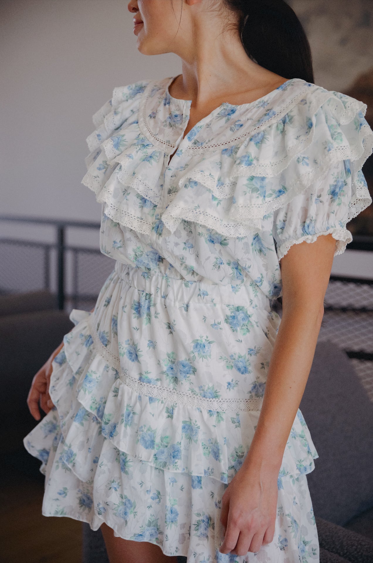 Luna Ruffle Mini Dress