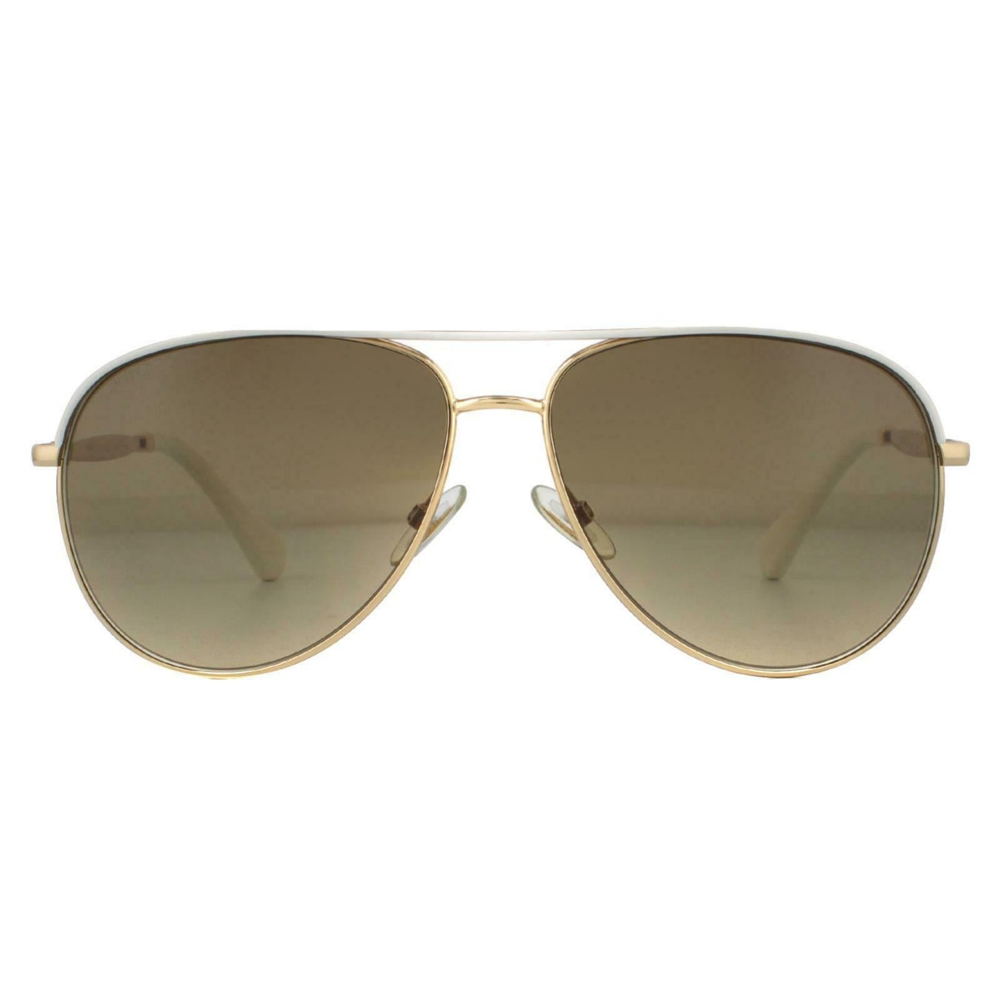 Jimmy Choo Brown Gradient Aviator Sunglasses