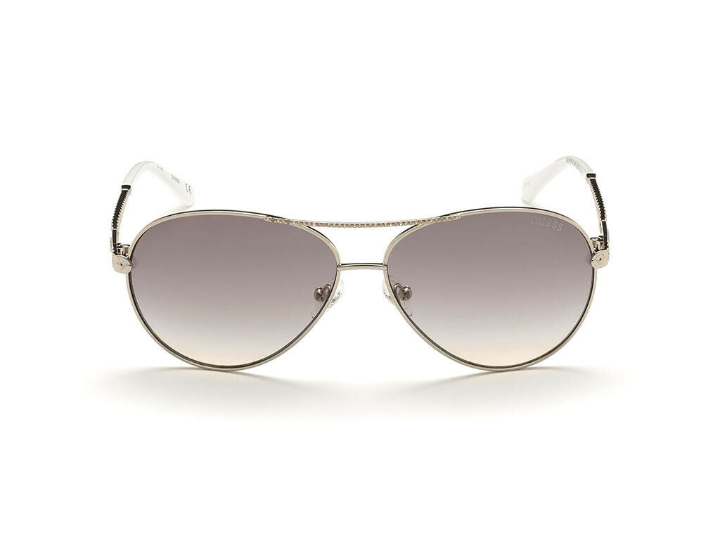 Guess Ladies Rose Gold Tone Square Sunglasses