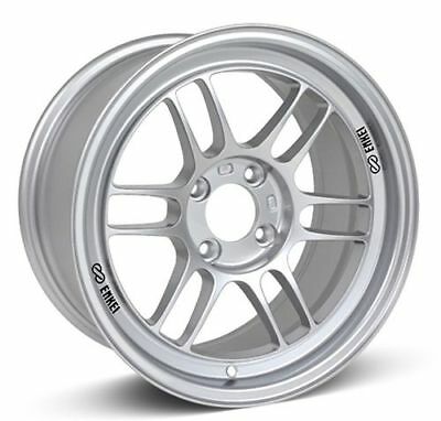 Enkei RPF1 16x8 4x100 38mm Offset 73mm Bore Silver Wheel for Miata 4-Lug / 02-06 Mini / Honda 4-Lug (enk3796804938SP)