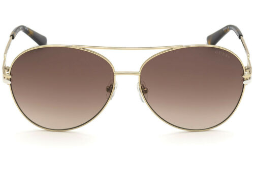 Guess Ladies Gold Tone Square Sunglasses