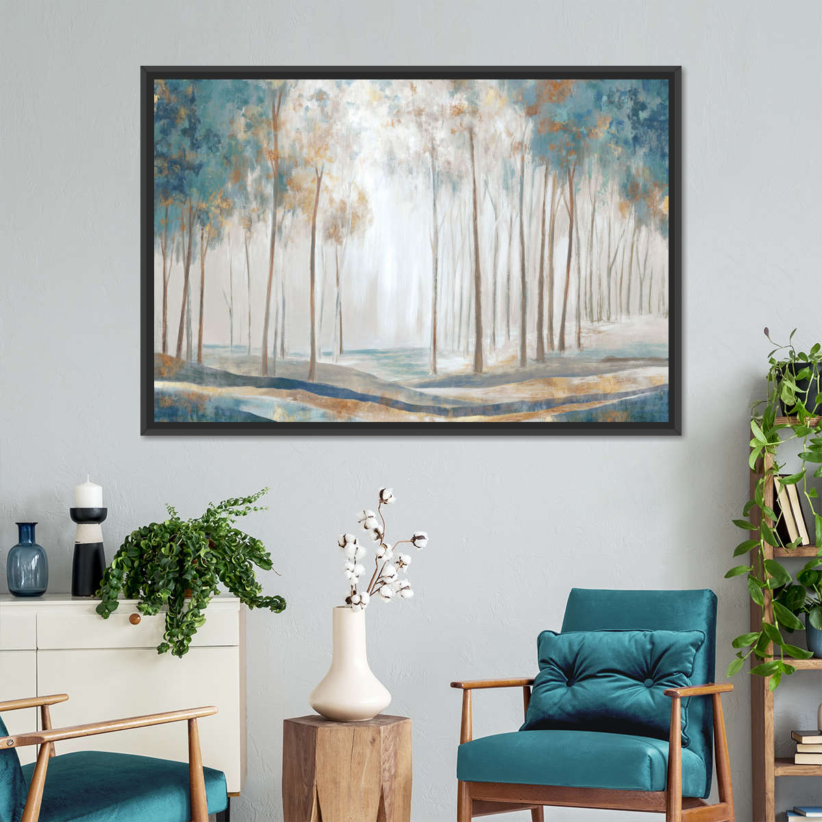 White Rays Wall Art
