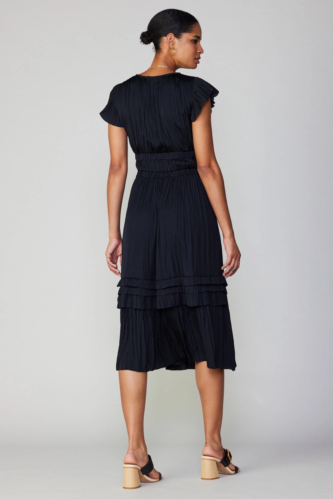 Sereia Pleated Midi Dress