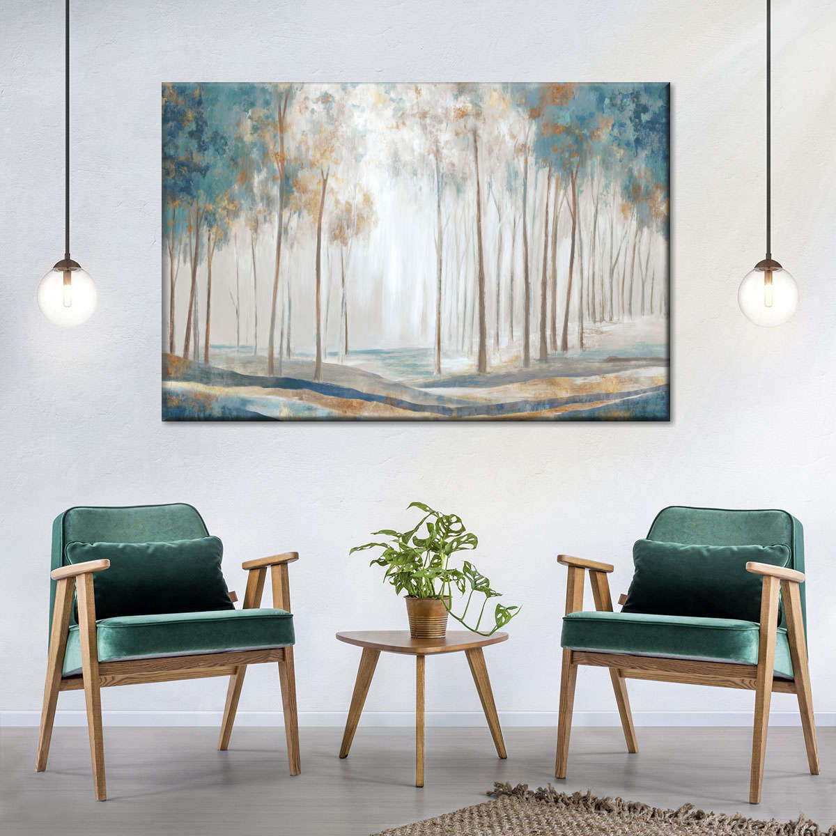 White Rays Wall Art