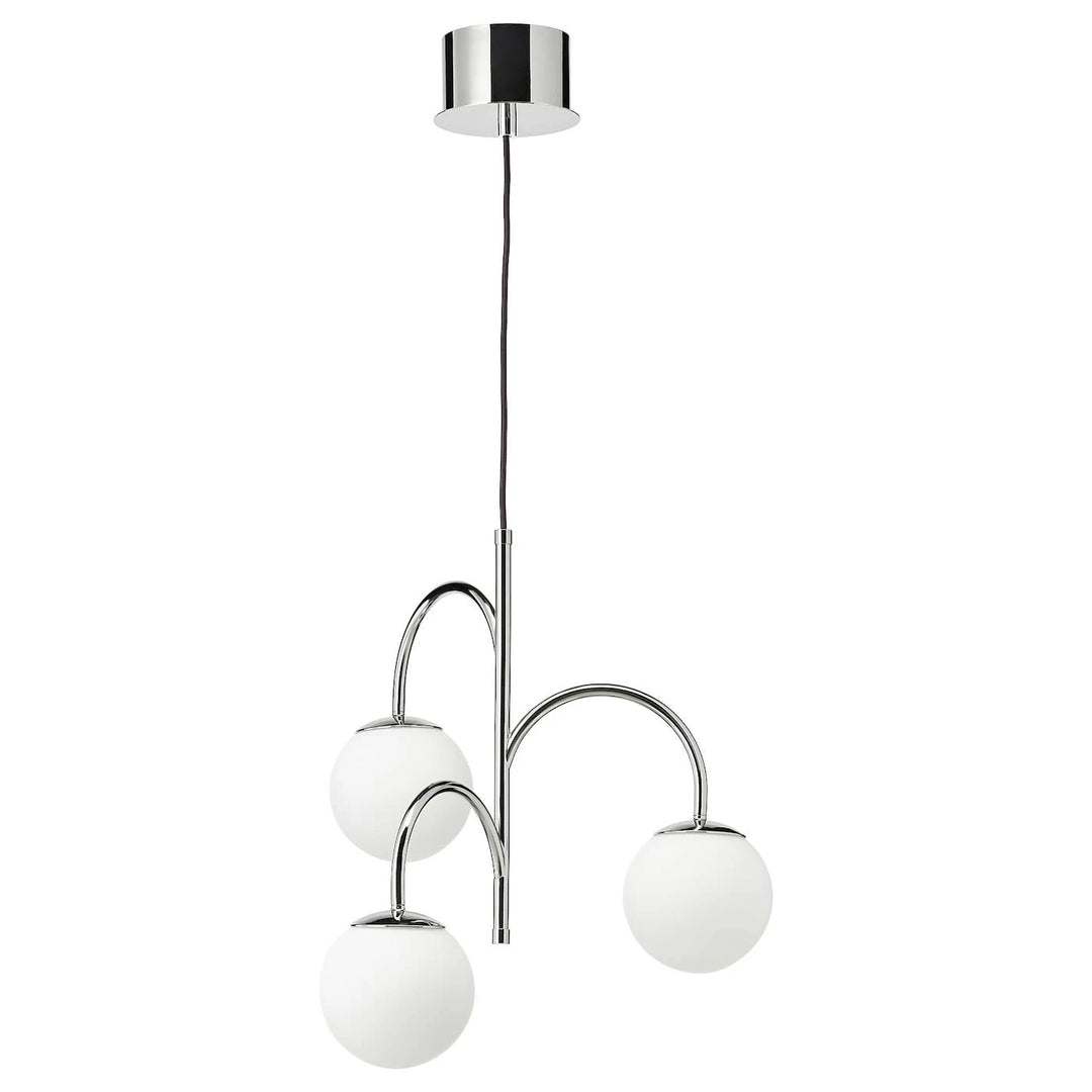 IKEA - Simrishamn Pendant Lamp, 3-armed, Chrome plated/opal Glass, Max.: 7 W 447837