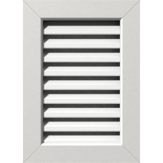 Ekena Millwork GVPVE36X1401FUN 36x22W x 14x22H Vertical Gable Vent (41x22W x 19x22H Frame Size): Functional, PVC Gable Vent w/ 1