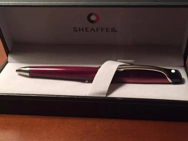 Sheaffer Valor Polished Burgundy Palladium Trim Ballpoint Pen