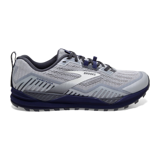Brooks Cascadia 15 8.5 , Ebony/Silver/Deep Cobalt (Men&s)