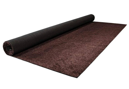House, Home and More Outdoor Artificial Turf with Marine Backing – Coffee Brown 6 Feet x 25 Feet – Spectrum Series .25 inch Pile