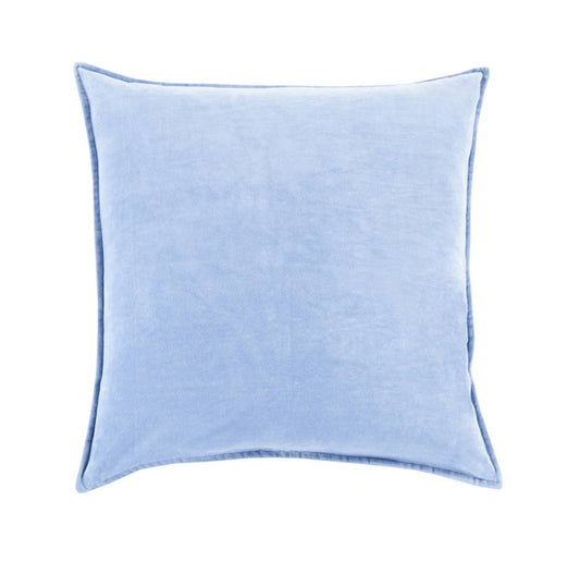 22x22 Shaded Sky Blue Contemporary Woven Decorative Throw Pillow