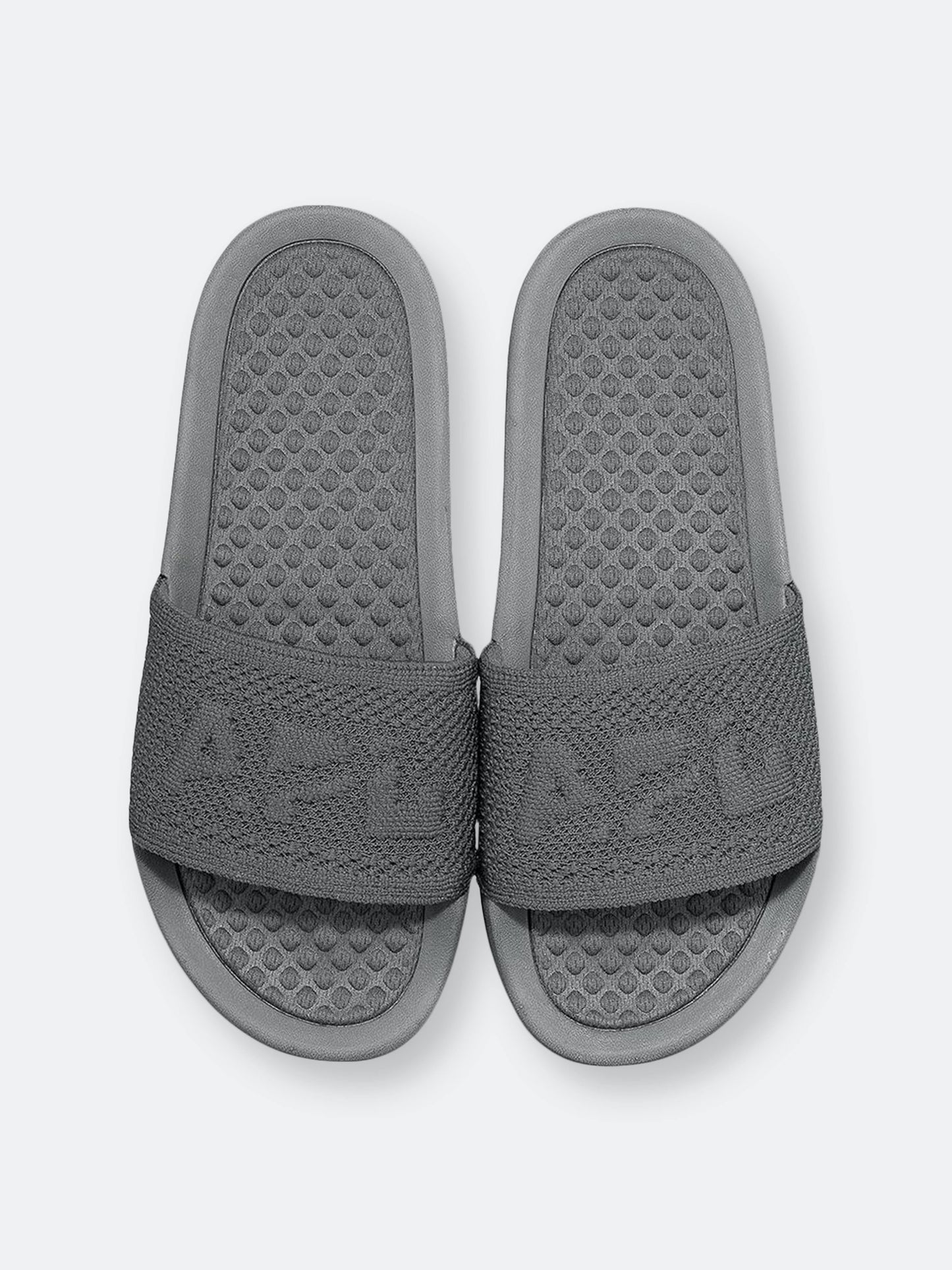 APL Men&s Big Logo Techloom Slide Cosmic Grey in Size 10 | Athletic Propulsion Labs