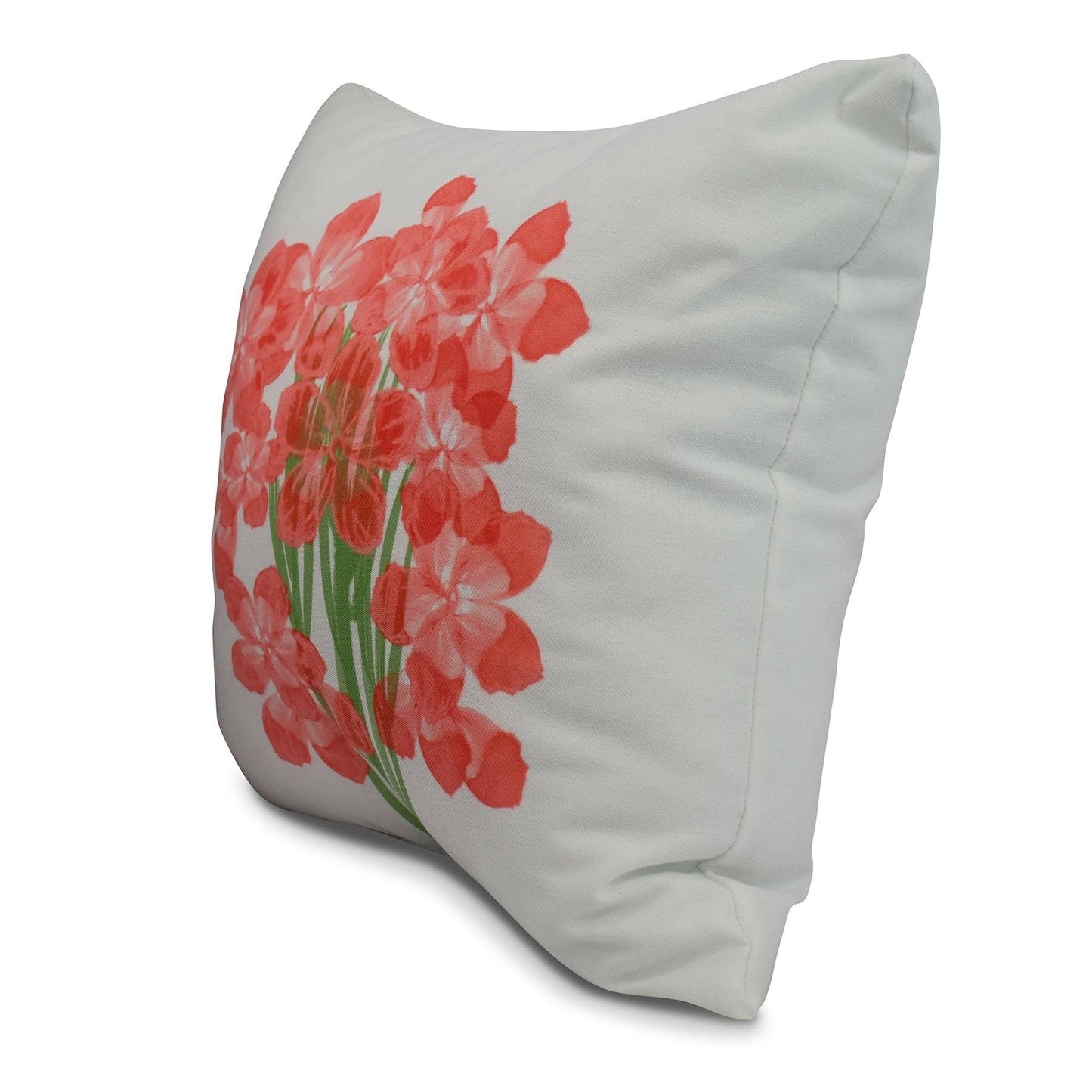 20 x 20 inch, Florpalida, Floral Print Pillow, Orange