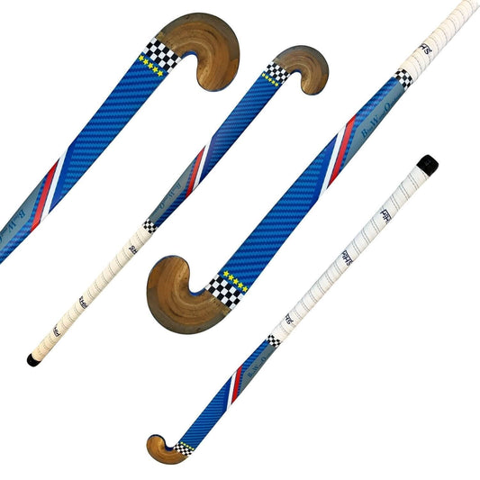 Field Hockey Stick Blue Outdoor Wood 38 inch