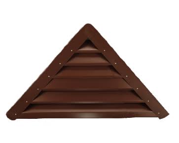 Lomanco A Series Vari Pitch Adjustable Gable Louver - A56B 23-7/8 inch Brown by BuyMBS.com A56BBR