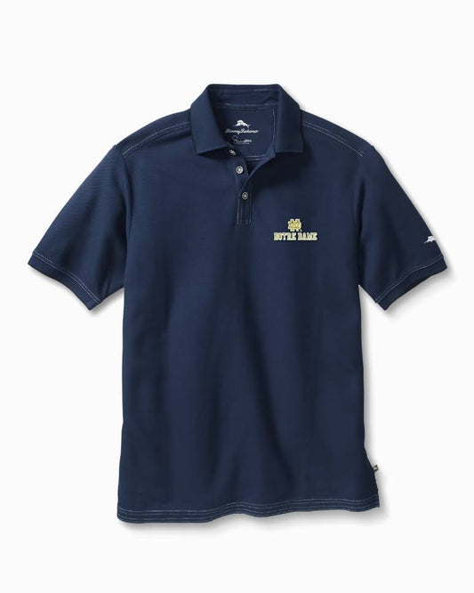 Tommy Bahama Men&s Big u0026 Tall Collegiate Emfielder Polo - notre_dame - Size 2XL