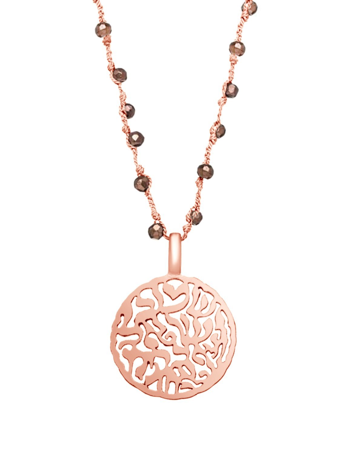 Bohemian Handmade Shema Israel Prayer Necklace