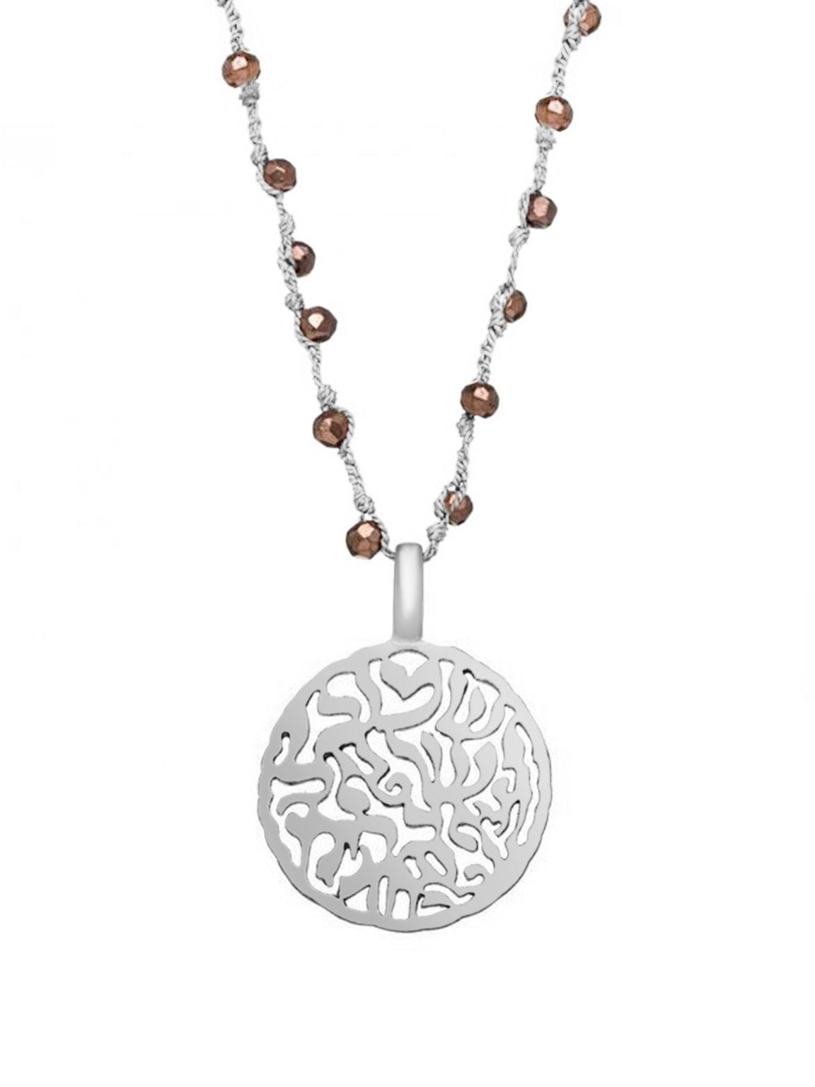 Bohemian Handmade Shema Israel Prayer Necklace