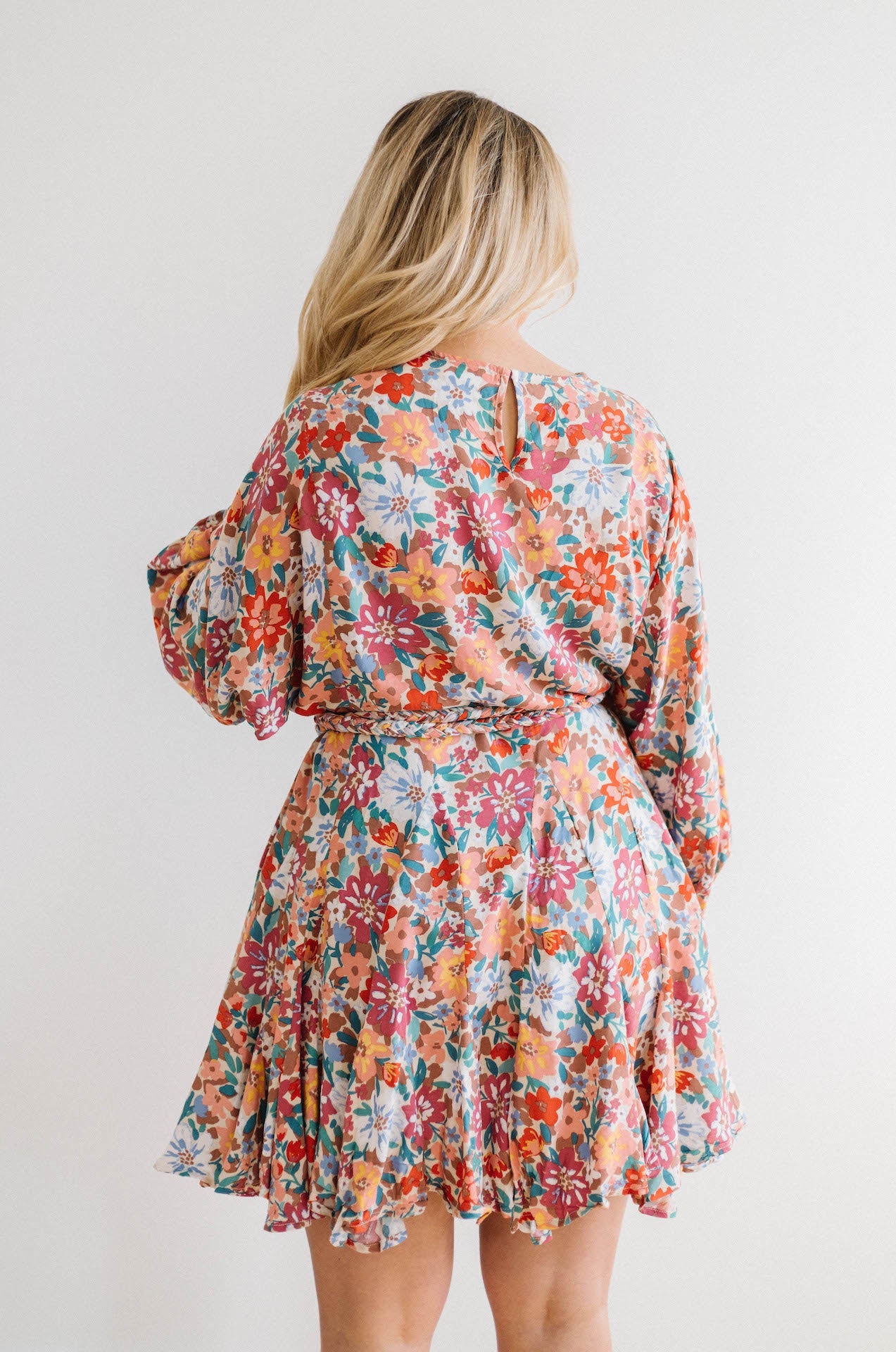 Colorful Summer Floral Mini Dress