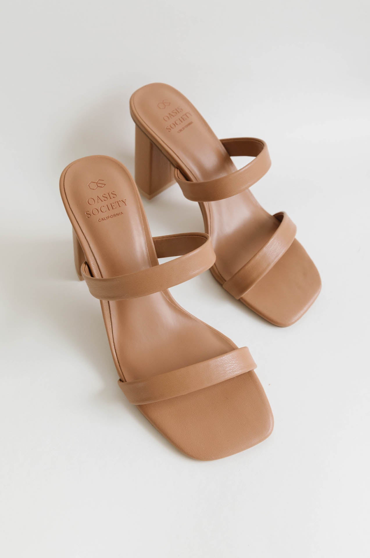 Tan Strappy Heel Sandals