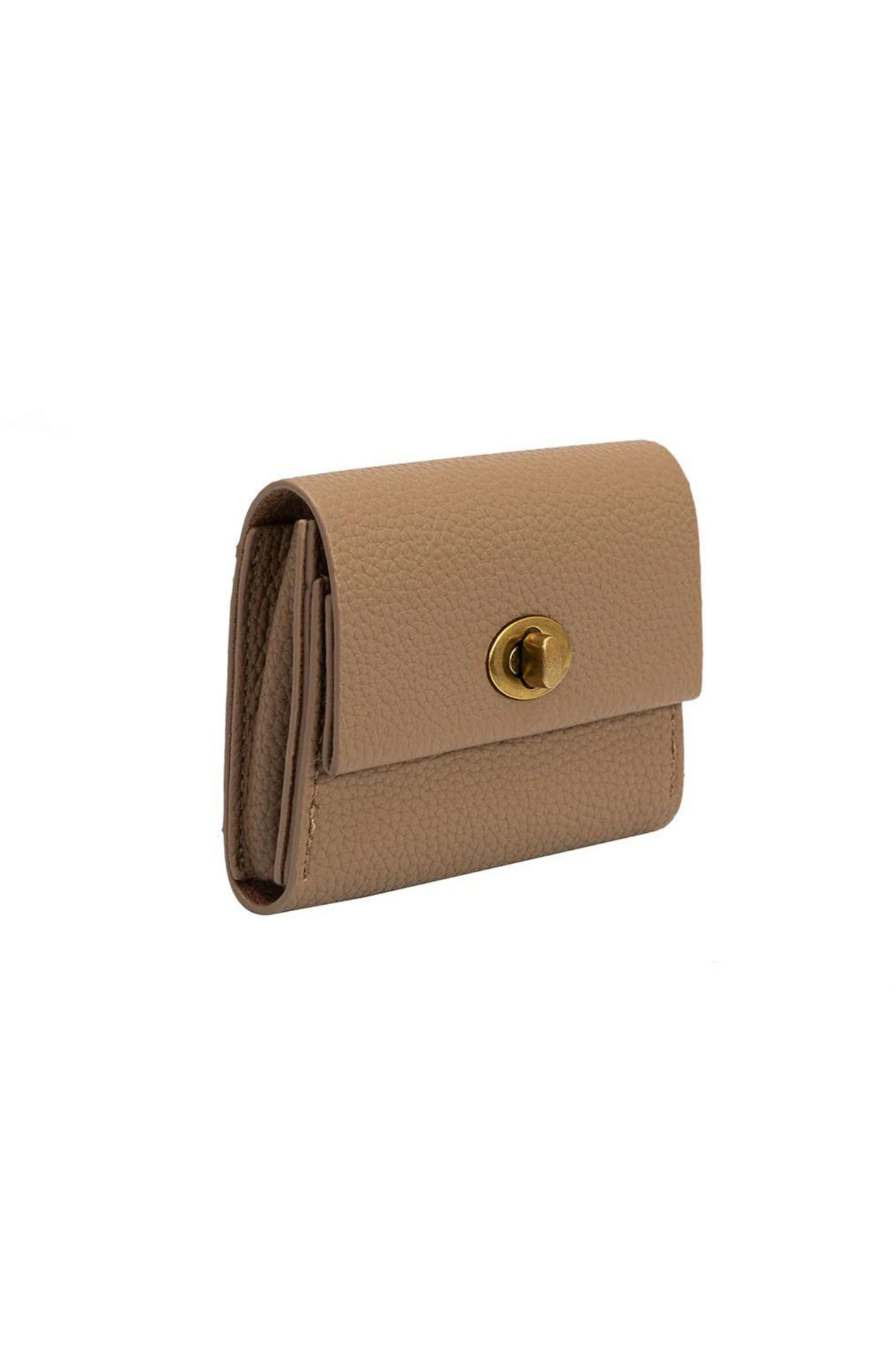 Rita Taupe Vegan Card Case Wallet