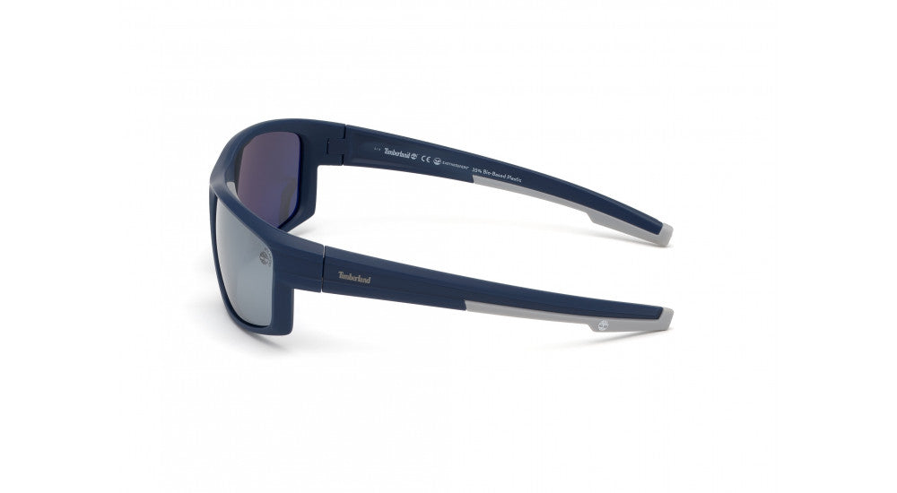 Timberland Unisex Blue Square Sunglasses