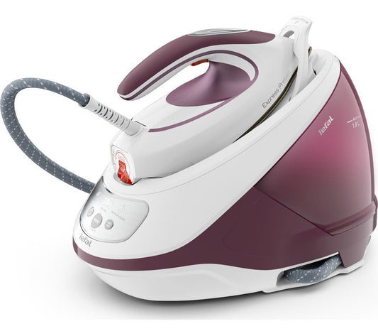 Tefal SV9201G0 Steam Generator Station Iron Express Protect White & Burgundy- REFURB