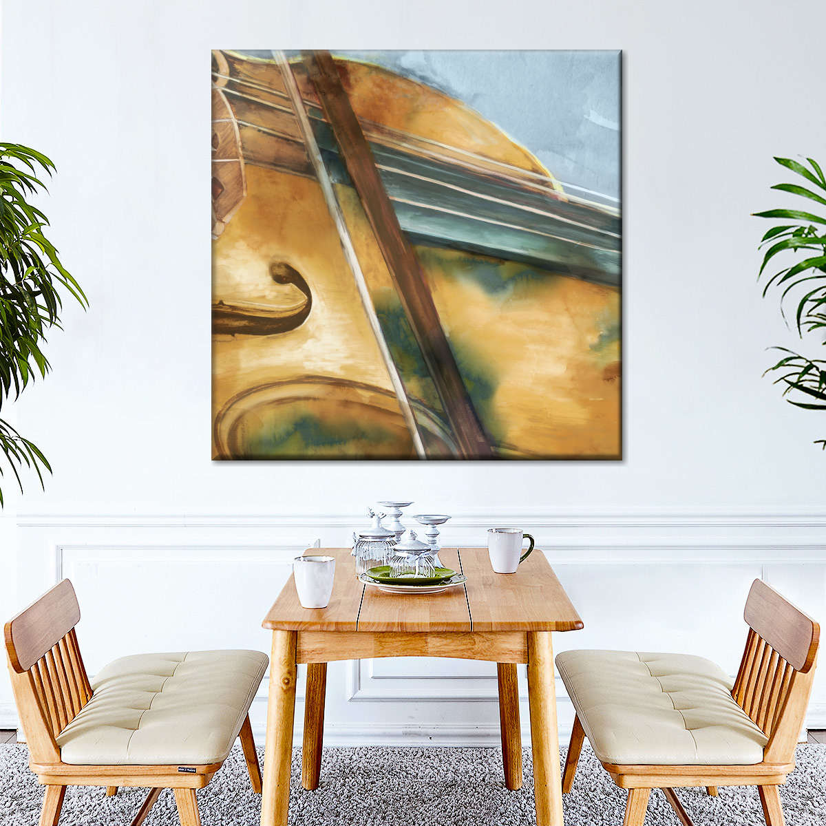 Musical Violin Wall Art