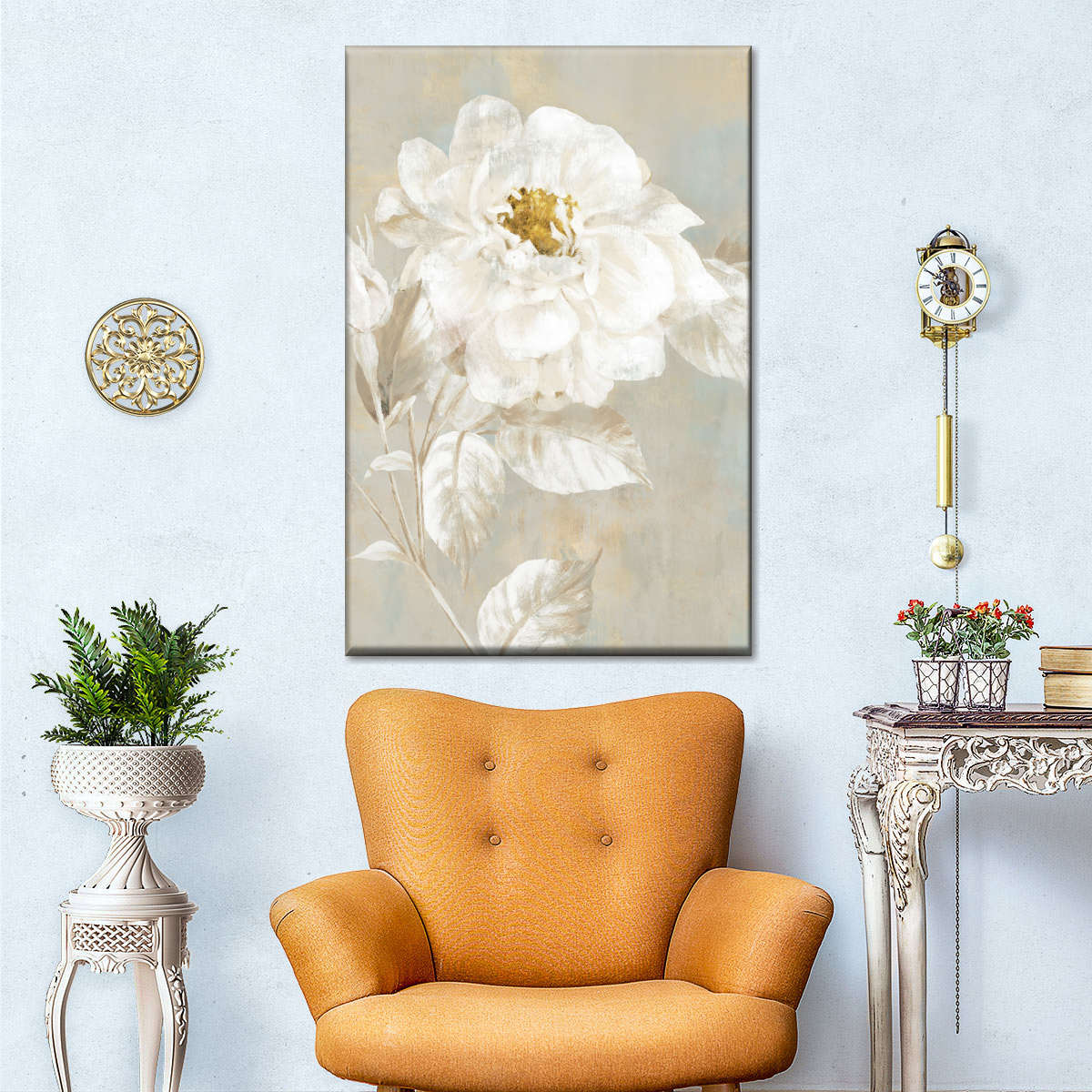 White Rose II Wall Art