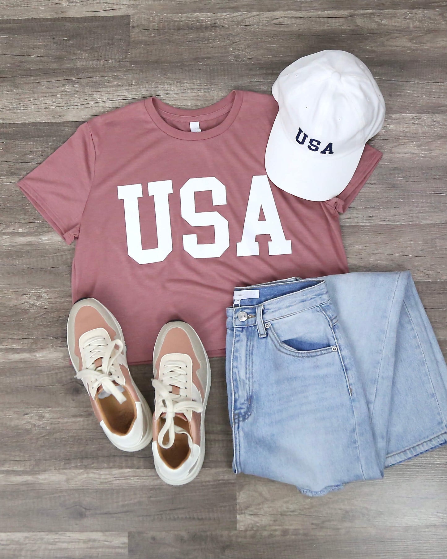Distracted - USA Cropped Top Graphic Tee in More Colors