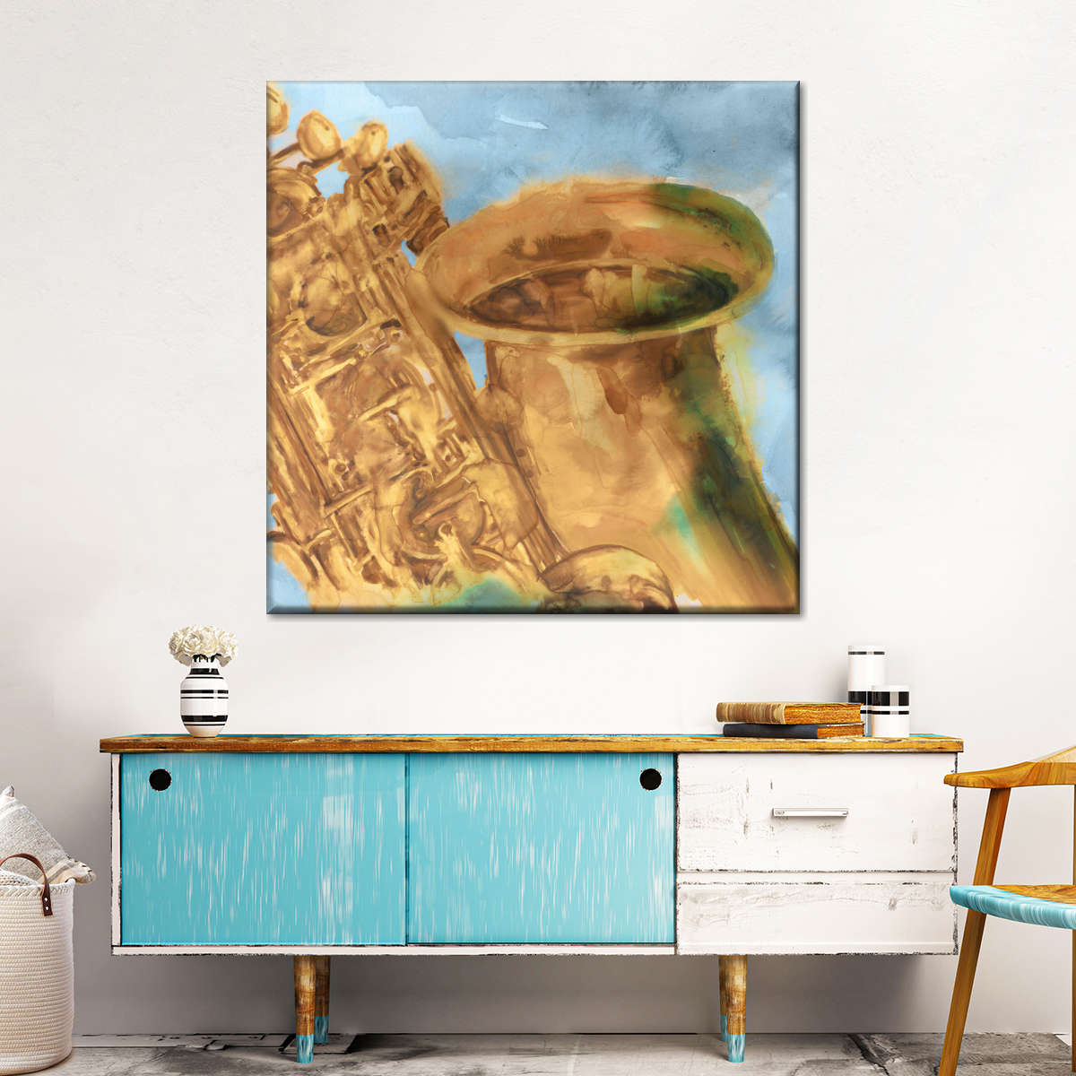 Musical Sax Wall Art