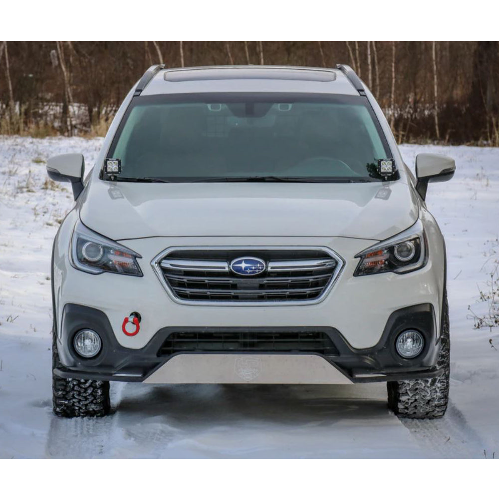 LP Aventure 2015-2019 Subaru Outback Hood Light Brackets - Powder Coated (Pair) (lpaFLP-OBA-18-HBL-KIT+OPC)