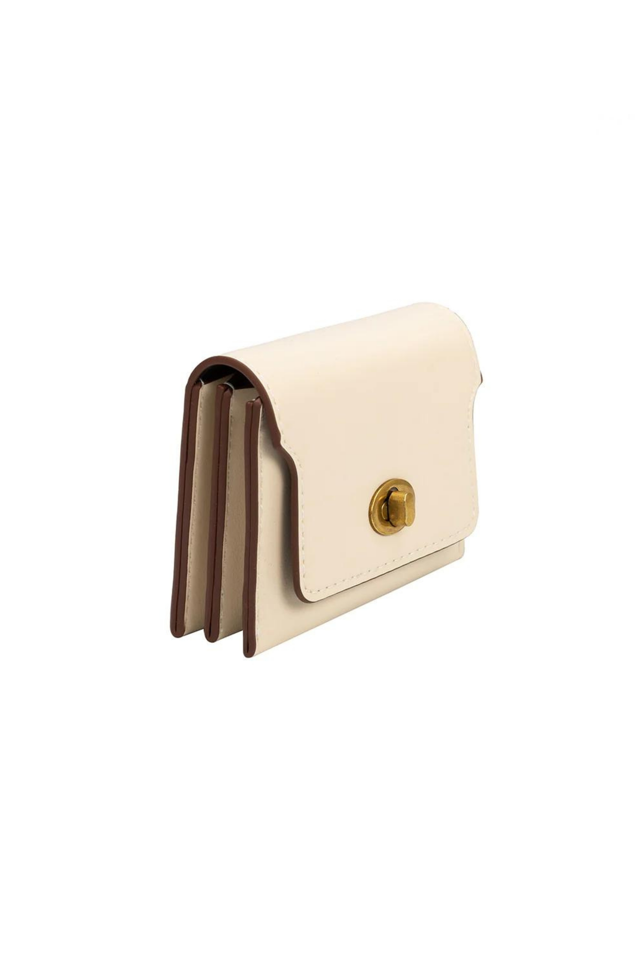 Tara Ivory Vegan Card Case Wallet