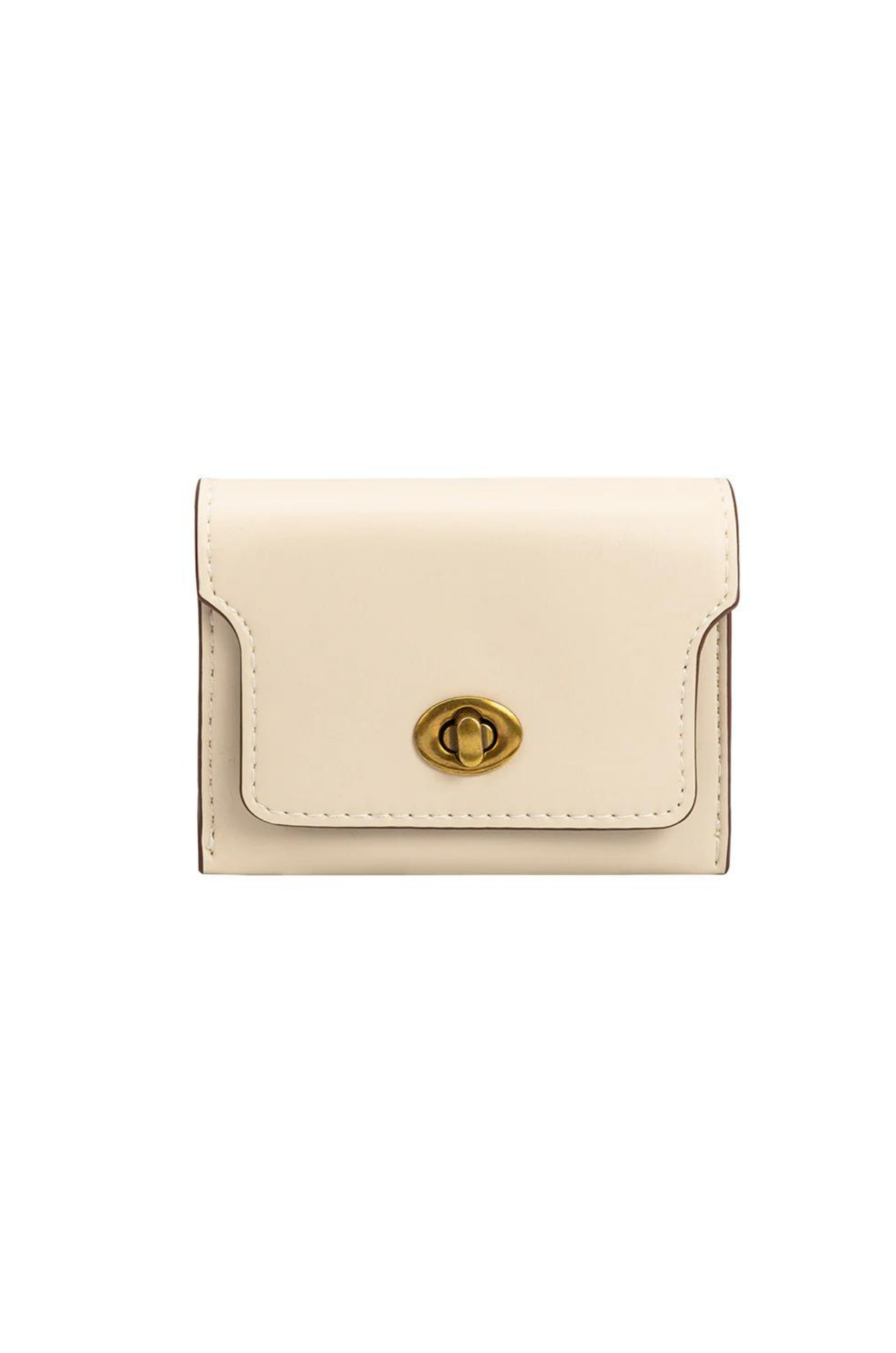 Tara Ivory Vegan Card Case Wallet