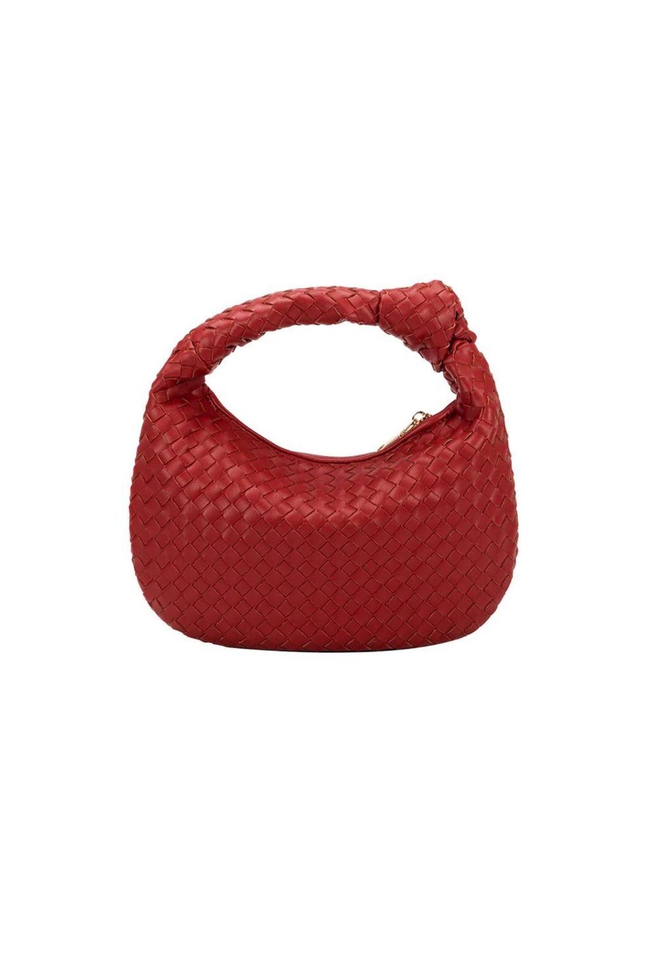 Drew Red Small Woven Bag