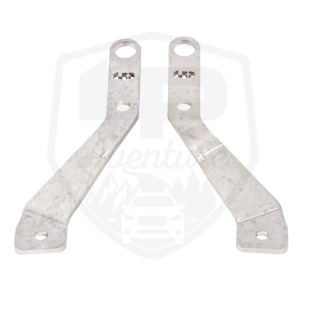 LP Aventure 2019+ Toyota RAV4 Hood Light Brackets - Bare (Pair) (lpaFLP-RAV4-19-HBL)