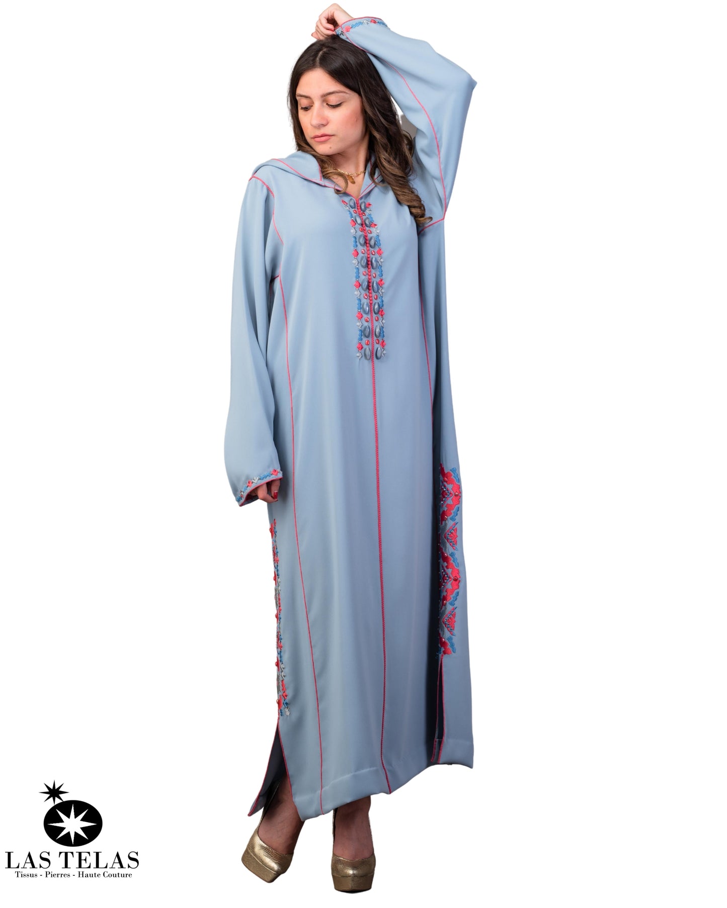 Djellaba Moufida Bleu